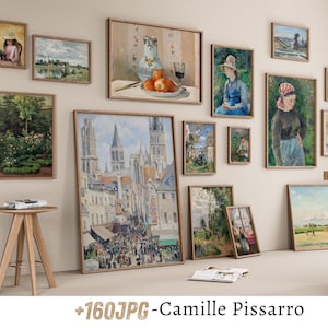 Camille Pissarro Art Print - Vintage Impressionist Landscape & Cityscape - Classic Fine Art Wall Decor - Digital Download