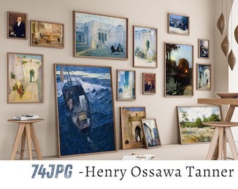 Henry Ossawa Tanner Art Print - 74 Vintage American Realism - 19th Century Religious & Landscape Painting - African American Artist