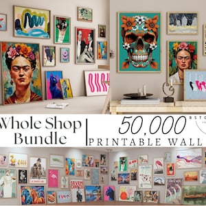 WHOLE SHOP SALE, 70.000 Mega Bundle Wall Art, Gallery Wall Art, Maximalist Prints, Printable Wall Art, Digital Download for Home Decor