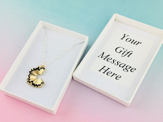 Pencil Shavings Necklace, Artists gift for writer, Art teacher gift, artists jewellery, painter gift, art jewelry, painter gift for her