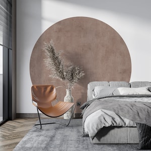 Adesivo da parete circolare, adesivo da parete ad arco, adesivo da parete con testiera, geometrico, boho, metà secolo, blocco di colore, adesivo da parete, carta da parati boho
