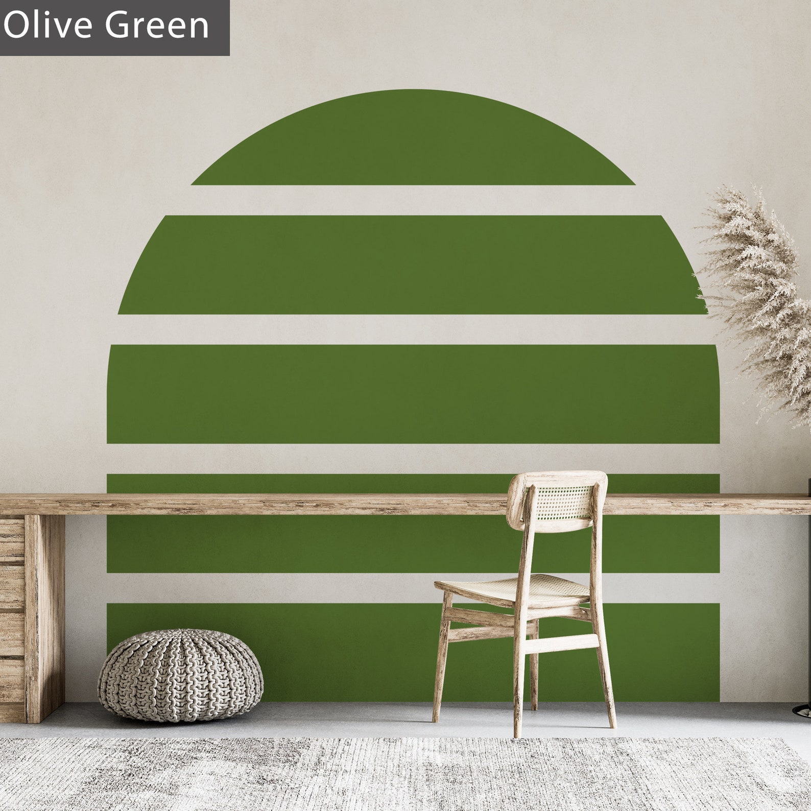 Arch Wall Decal Headboard Wall Decal Geometric Bohemian Etsy