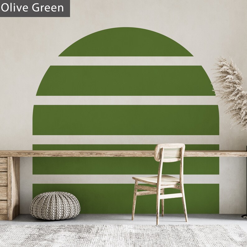 Arch Wall Decal Headboard Wall Decal Geometric Bohemian Etsy