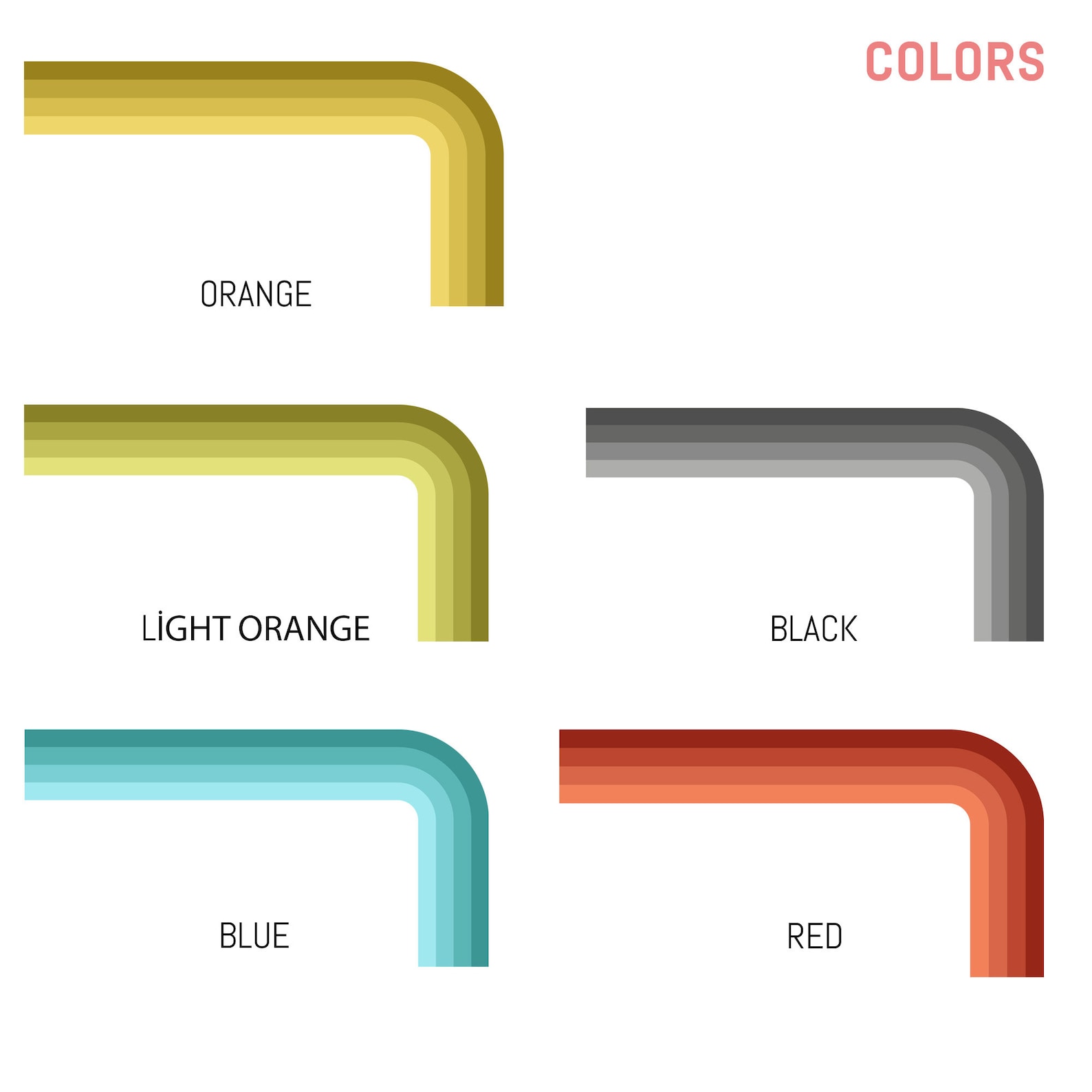 Colorblock Arch Wall Decal: Retro Geometric Wall Art - Etsy