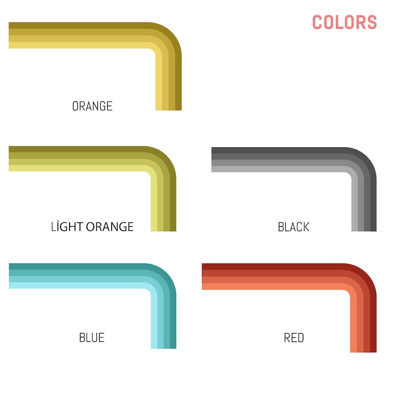 Living Room Arch Decal Removable Wall Arch Deca Colorblock Etsy