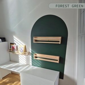 Forest Green Arch Wall Decal Nursery Wall Decal, Baby Room Decal Kids Room Decal Kids Room Wall Decor Green Wall Arch Decal, Crib Wall Decal