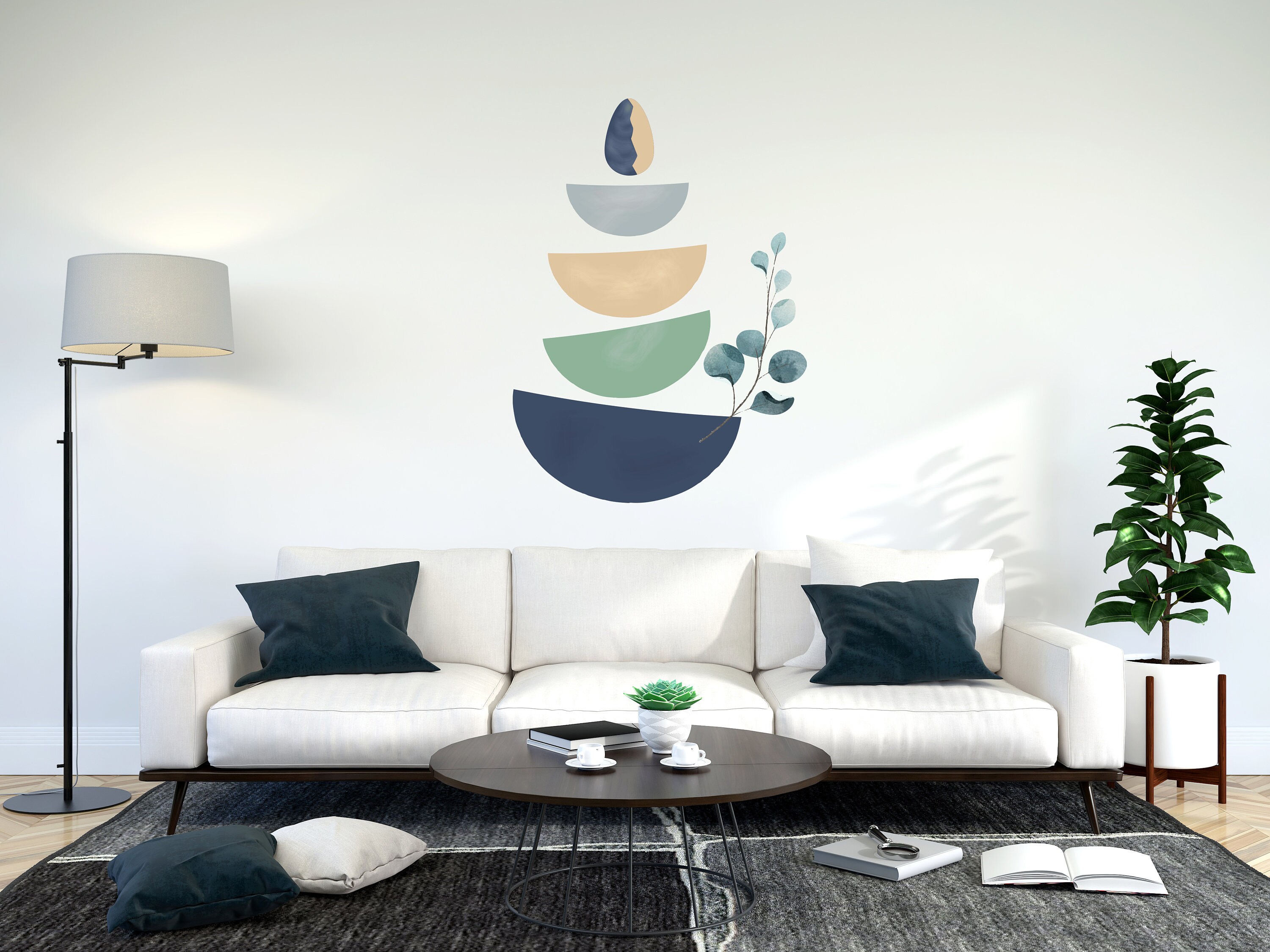 Heiliges Ei Wandtattoo Boho Dekor Moderner geometrischer | Etsy