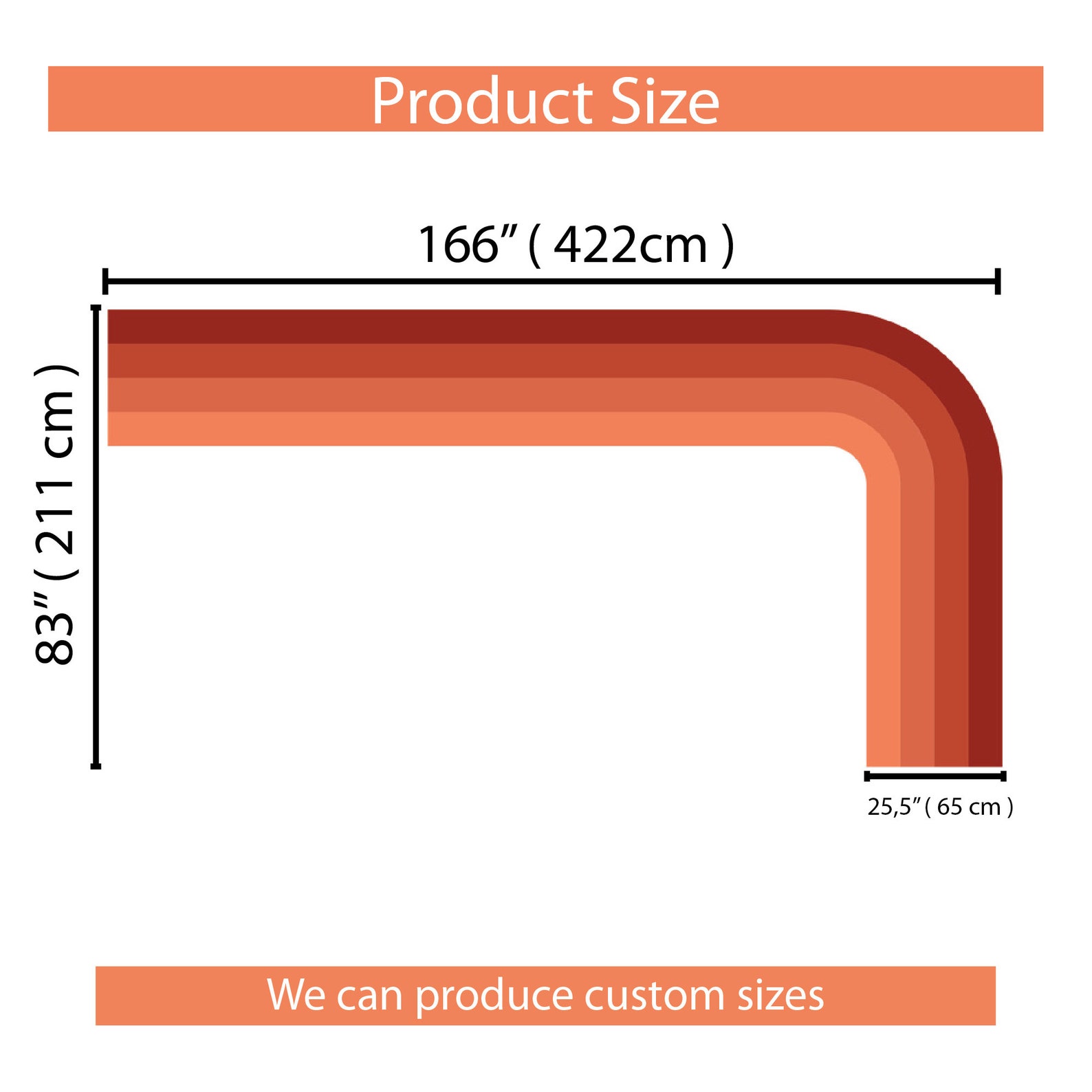 Living Room Arch Decal Removable Wall Arch Deca Colorblock Etsy