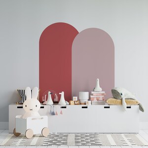 Arch Wall Decal Set: Colorblock Geometric Nursery Decor - Etsy