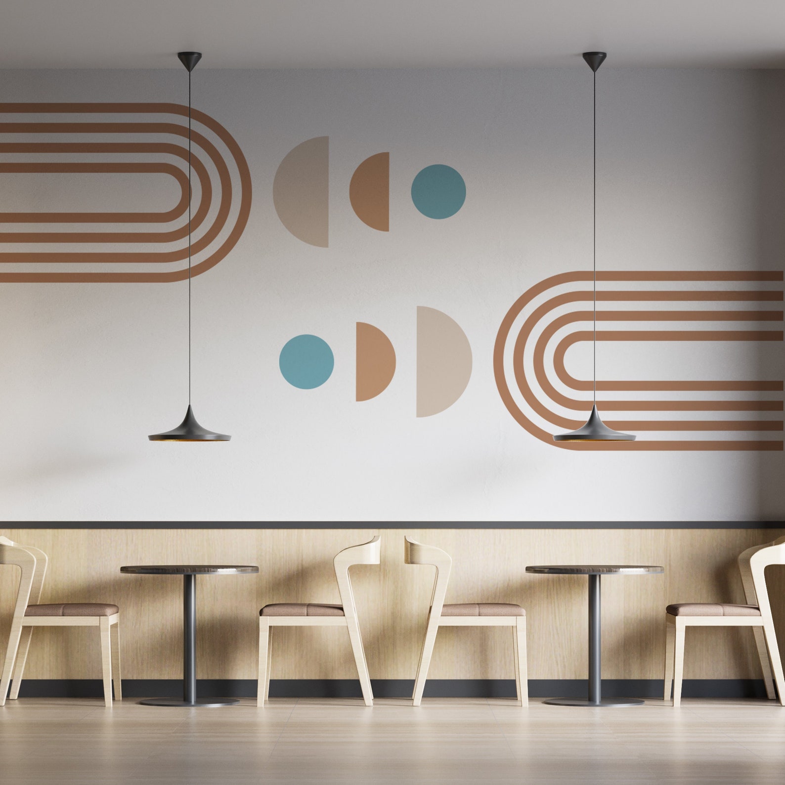 Colorblock Arch Wall Decal: Boho Geometric Wall Art - Etsy