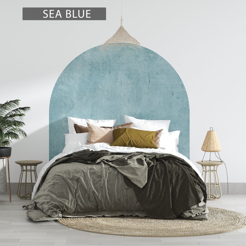 Arch Headboard Wall Decal Removable Bed Arch Sticker Pattern Etsy