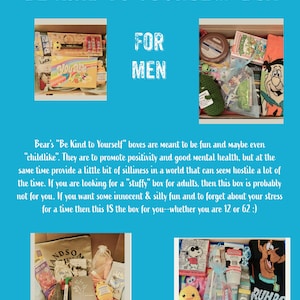 Bear’s “Be Kind to Yourself”—Gift Box for Men—Various Items—Curated Surprise Items