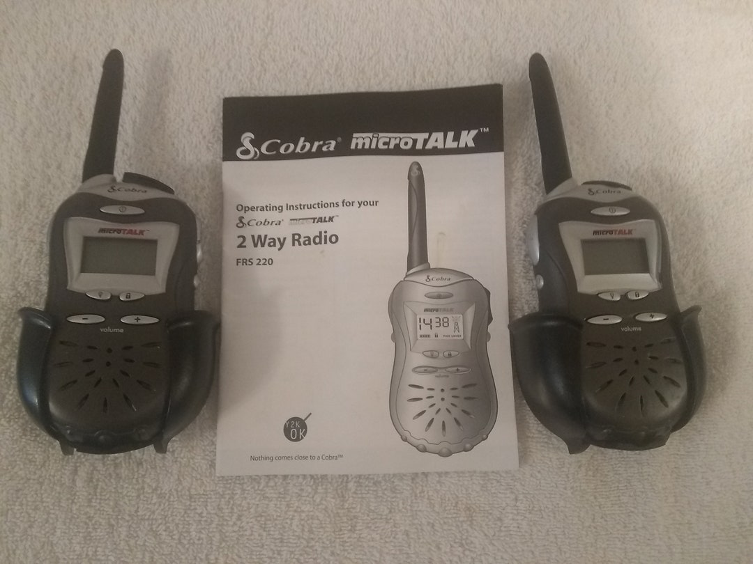 Cobra Micro Talk FRS 307 Two Way Radio Set Etsy