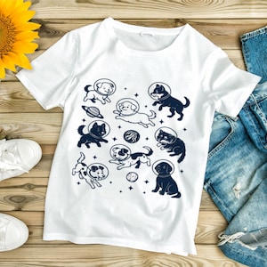 Space Dog PNG, Astronaut Puppy Clipart, Cute Galaxy Dog Sublimation Design, Doodle Space Pet PNG, Cosmic Dog Digital Download