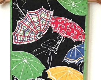Silk Oblong Scarf (umbrellas) by Talbots