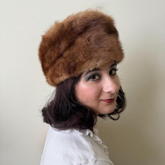 Vintage Russian Genuine Muskrat Hat Muskrat Russian - winterfurhats main image 4