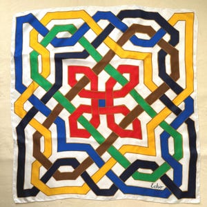 1980s Echo Silk Scarf