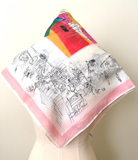 1960s Souvenir Scarf from Universal Studios