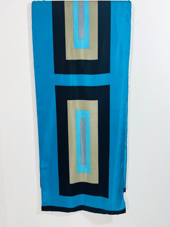 ECHO Color Block Scarf 1990s