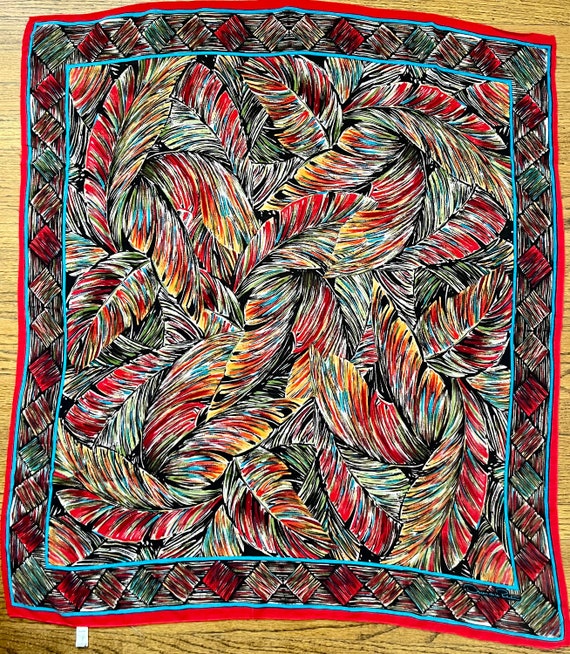 Oscar de la Renta 1980s Scarf - image 6