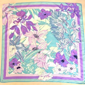 Jim Thompson Thai Silk Scarf (floral design)
