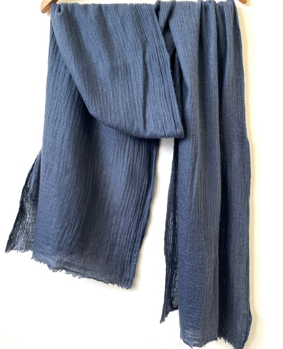 Cashmere Scarf by QASMYR (dark cool gray)