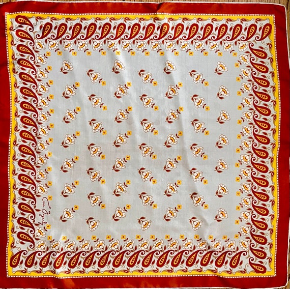 Anne Fogarty Silk Scarf 1960s - image 4