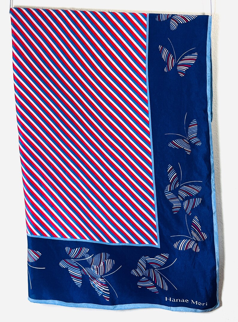 Vintage Silk Scarf Hanae Mori image 1