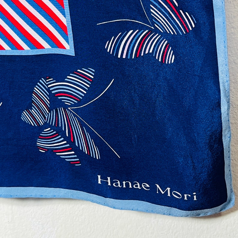 Vintage Silk Scarf Hanae Mori image 5