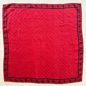 1970s Jaeger Monogram Silk Scarf