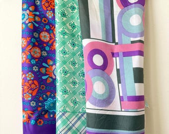 1970s Set of 3 Rain Scarves