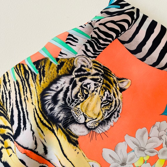 Leonard paris Silk Scarf (tiger, zebra, leopard) - image 5