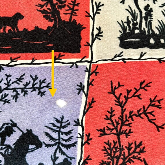 1950s Silk Scarf (hunting scenes) - image 6