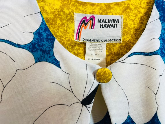 MALIHINI HAWAII Polyester Maxi Dress 1970s - image 5