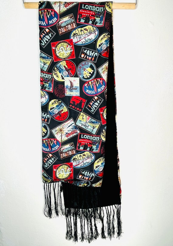 Vintage 1990s Opera Scarf Nick and Nora