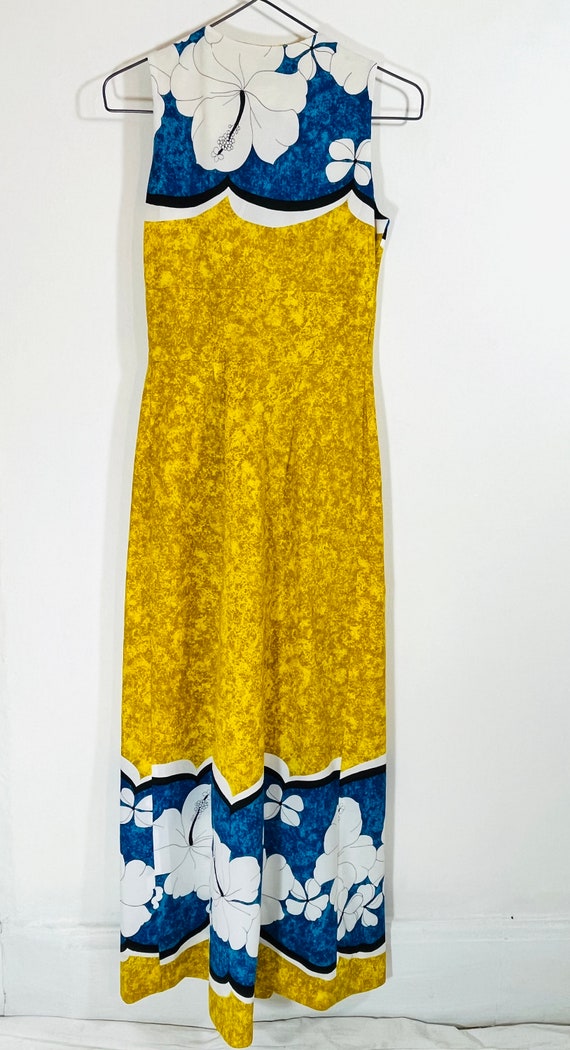 MALIHINI HAWAII Polyester Maxi Dress 1970s - image 2