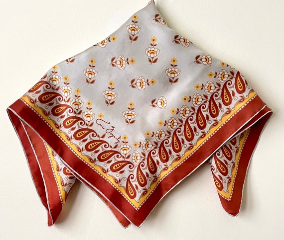 Anne Fogarty Silk Scarf 1960s - image 5