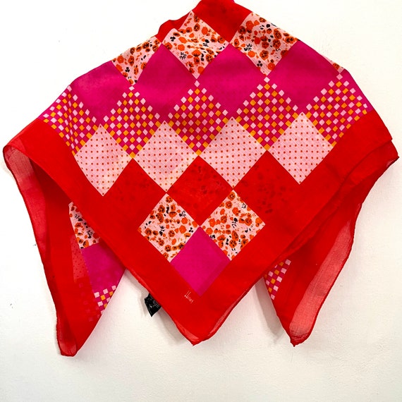 Honey Cotton Scarf 1990s (Patchwork Design) - image 7