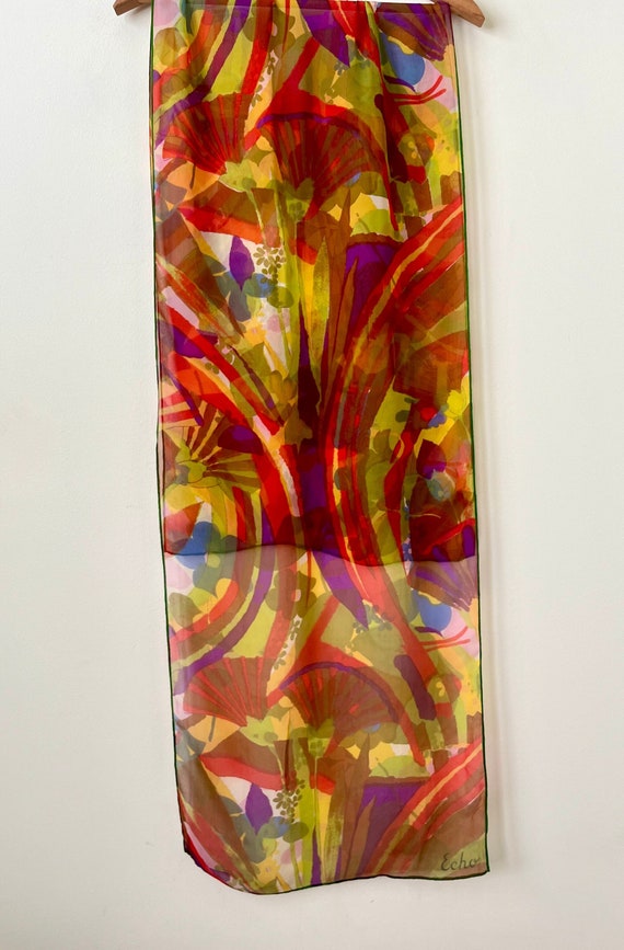 Echo Chiffon Silk Scarf