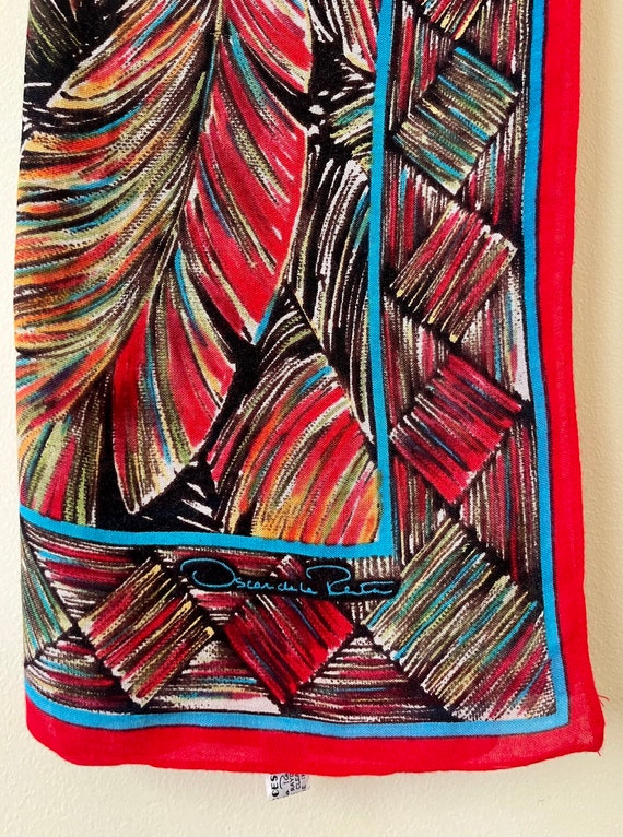 Oscar de la Renta 1980s Scarf - image 3