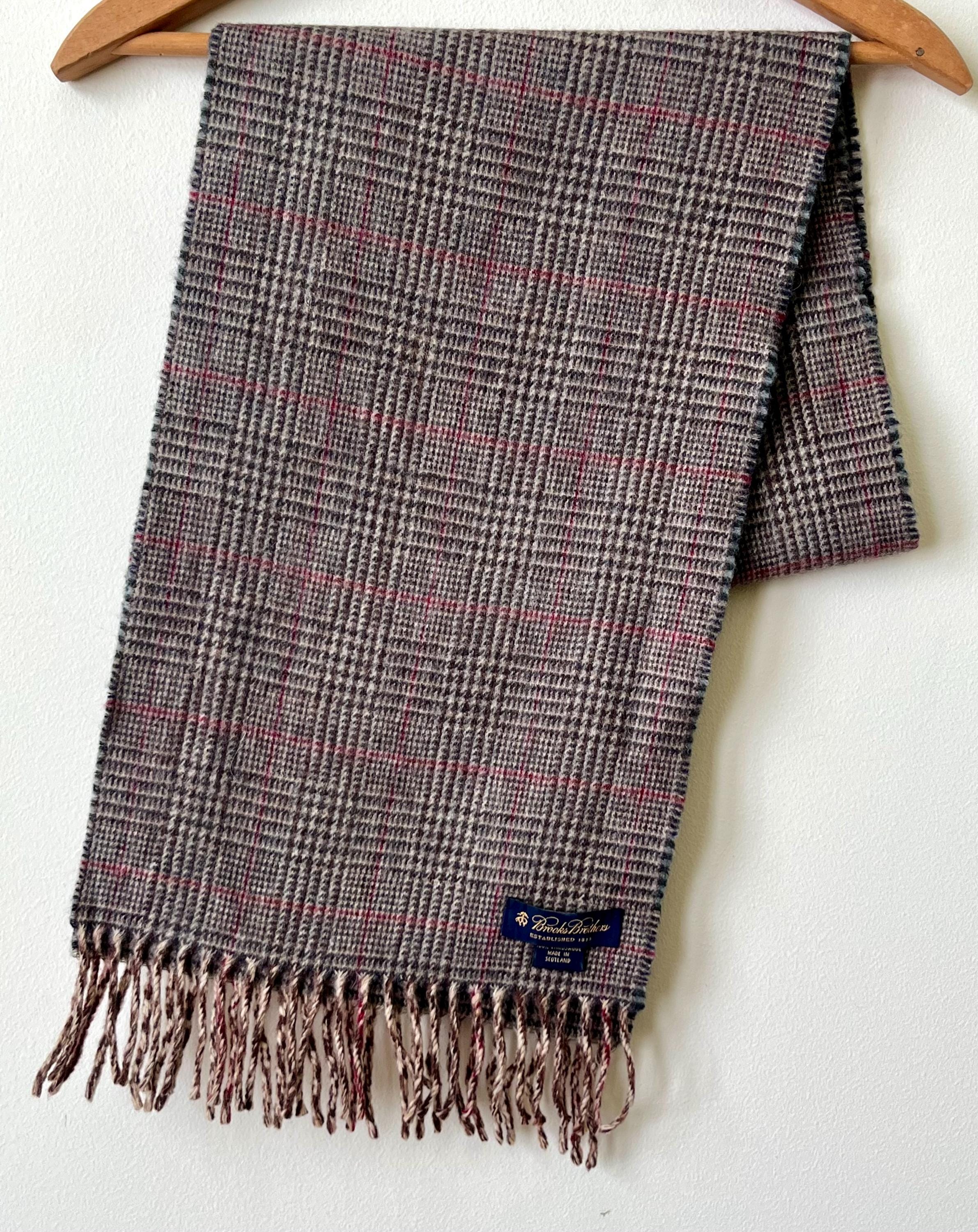 Brooks Brothers Lambswool Scarf (houndstooth) - Etsy