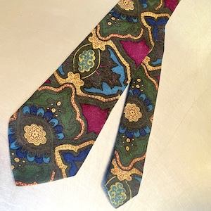 ETRO Wool and Silk Tie (Paisley Design) 2000s