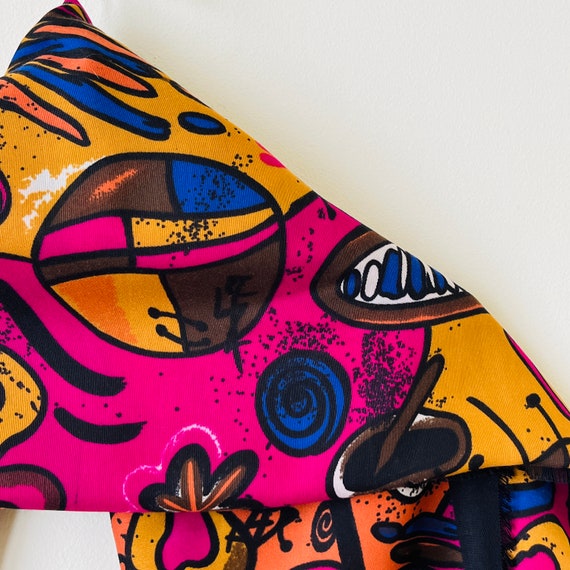 1990s Gerard L.Y. paris (Miro-esque design) Shawl - image 8