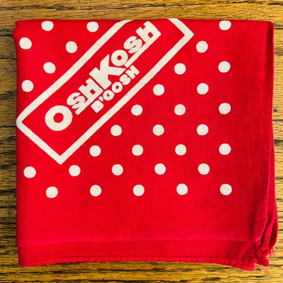 Set of 2 Red 1980s/Blue 1960s Bandanas by OSHKosh… - image 5