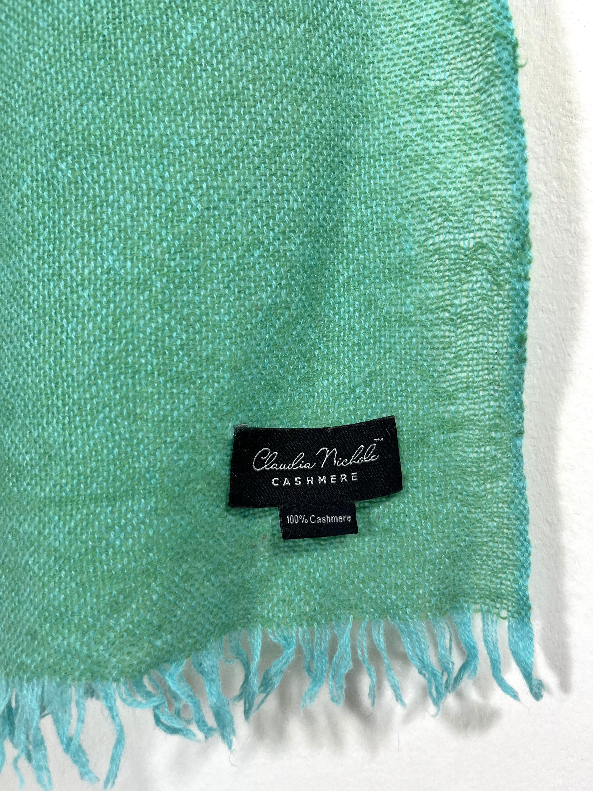 Buy Claudia Nichole Cashmere Scarf two tone Sea Foam Green light Blue Online in India Etsy