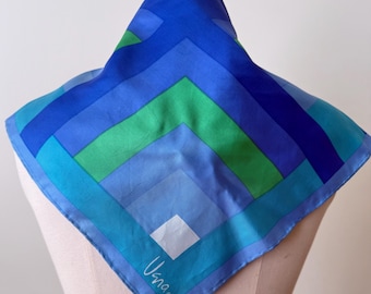 1980s Vera Neumann Silk Scarf (geometric design)