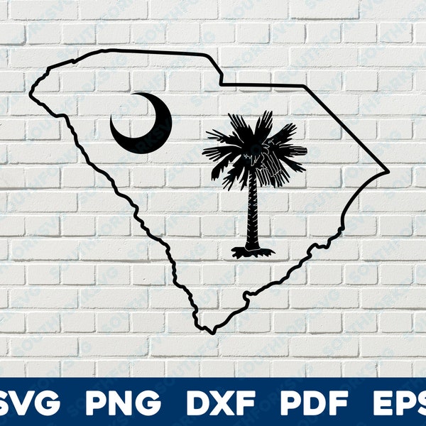 South Carolina State Flagge Form svg png dxf eps pdf Vektorgrafik digitale Datei US 50 Zustandsflaggen USA Amerika Flaggen der Vereinigten Staaten von Amerika