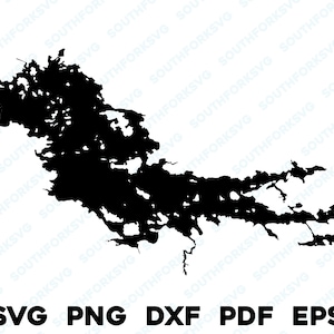 Kabetogam Lake Minnesota Karte Form Silhouette Umriss svg png dxf pdf eps Vektorgrafik