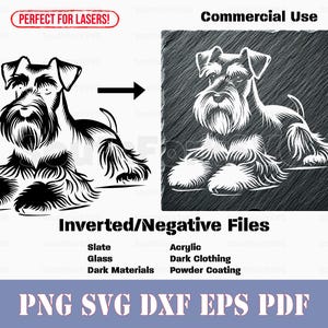 Umgekehrter Zwergschnauzer liegend svg png dxf eps pdf | kommerzielle Nutzung