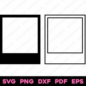Instant Film svg png dxf eps pdf | Camera Film vector graphic design cut print laser engrave files | digital download commercial use